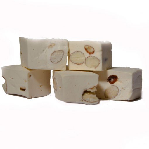 Nougat gevuld met amandelen